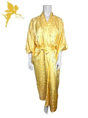 VINTAGE IMPERIAL FASHION Silk Kimono